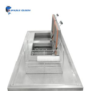 China 45L Industrial Ultrasonic Cleaner Adjustable Heater With Two SUS304 Tanks factory