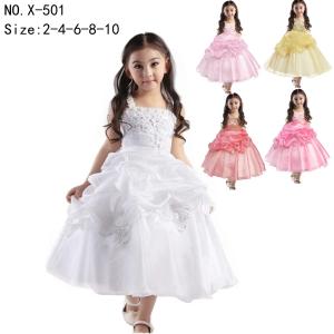 China girl's princess dress evening dress wear party dress ready goods ready to ship stock 89 factory