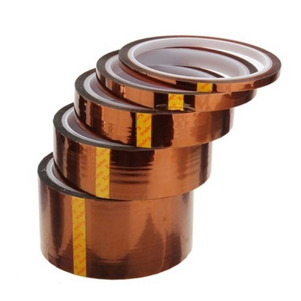 China Polyimide Material ESD Warning Tape , Anti Static Kapton Tape Width 3-500mm factory
