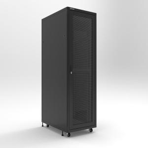 China High Durability Server Rack Cabinet Black Color 1.0mm Thickness Side Door factory