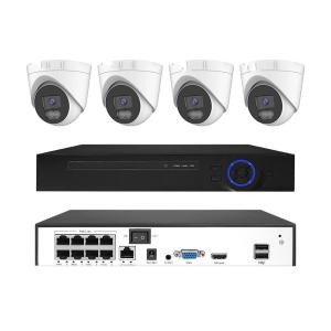 China Customized 3MP 5MP 8MP easy to install night vison outdoor cctv camera dome POE kit factory