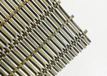 Antique Brass Plain Decorative Woven Metal Mesh For Stainless Steel Screen