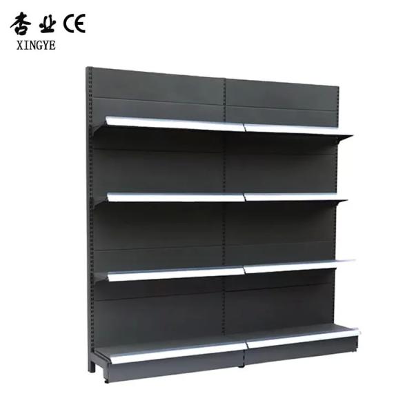 Factory Good Quality Grocery Shelf Pharmacy Shelving Frosted Gray Supermarket