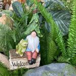 OEM / ODM Polyresin Garden Ornaments Decor Cartoon Gnomes Figurine
