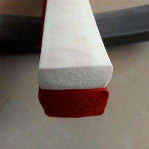 China Soft Colored Silicone Foam Strip No Poison For High Temperature Sealing factory