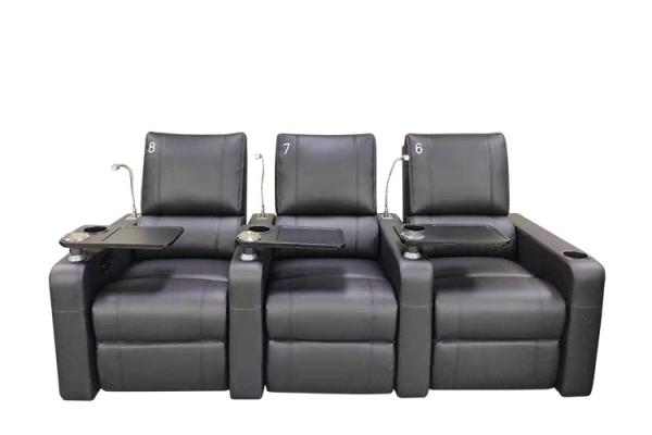 Electric Power Recliner Lounger Chair Faux Leather Upholstery With Extended