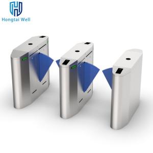 China Smart RFID Card Retractable Flap Barrier Gym Turnstile Pedestrian Access Control factory