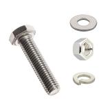 DIN933 Grade 8.8 Galvanized Hex Bolts Length 10mm-300mm For Automotive Fasteners