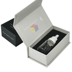 China Single Magnetic Closure Essential Oil Packaging Boxes Rigid Cardboard With Foam Insert factory