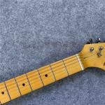 High Quality Electric Guitar Relic Retro Strat Electric Guitar with Pink Flower