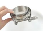 Turbo Downpipe Exhaust Stainless V-Band Bolt Clamp with Flange
