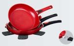 Promotion Durable Non-stick Ceramic Aluminum Kitchen Pots and Pans Set, 8, 9.5,