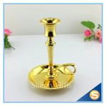 Shinny Gifts Factory Gold Plating Metal Candle holder Church Brass Candle Holder