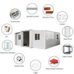 Aluminum Window 2024 Double Wing Expansion Folding Box Activity Room Fast Moving