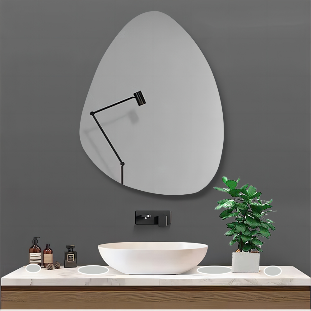 Customized Size Wall Mirror for Fancy Antifog Decor in Beauty Salon Arch Bathroom