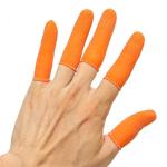Cleanroom Rubber Finger Stall Static Dissipative Yellow for Electronic