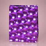 3D Bubble Embossed Jewelry Gift Bags Flat Paper Handle Durable For Promotion