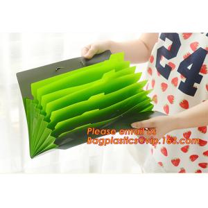 office storage pp expanding cascading file folder with 7 multicolor pockets,