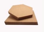 China Wholesale 12'' Hexagon Adhesive Cork Tile for Notice Bulletin Board in