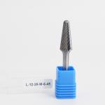 SL Taper Radius End Metal Removal Carbide Burr Single Cut 6mm Shank LOGO