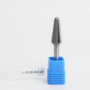 China SL Taper Radius End Metal Removal Carbide Burr Single Cut 6mm Shank LOGO Diameter 6-25MM factory