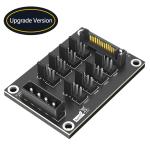 4-Pin or SATA 15-Pin to 8x 4-Pin Fan Splitter Hub for Sata 3.0 and Molex 4pin