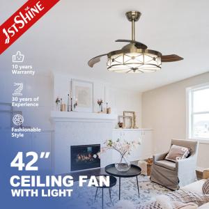 China 1stshine Foldable Ceiling Fan with Lights Custom Decorative Lighting and 10-Year Motor factory