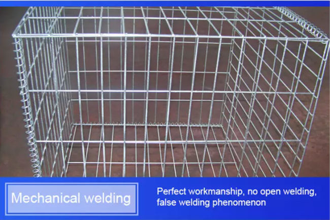 50 X 50mm Hole Size Welded Gabion Mesh Galfan Coated For Retaining Wall