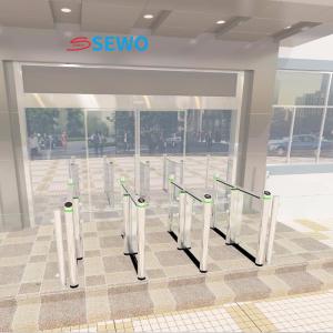 China Outdoor Biometric Access Control System Turnstile Speed Gate Systems Stainless Steel Swing Gate factory