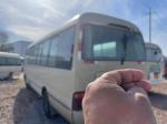 Japan Toyota Coaster Bus Gasoline Mini Bus Use For West Africa 23-30seats