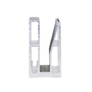 China Aluminum U Shape Glass Channel Matching 10-13mm Glass Tempered Glass Balcony Enclosure factory