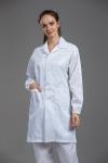 Cleanroom smock and gown anti static ESD polyster and conductive fiber white