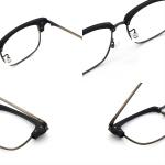 Imitation Wood Vintage Compound Color Acetate Glasses Frames MR 5352
