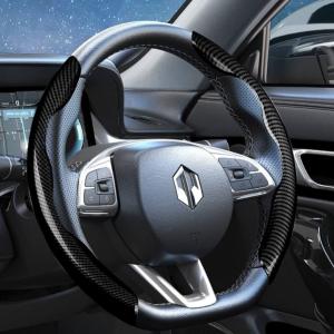 China Renault Series Black Grip Color Designer Steering Wheel With Double Stitching factory