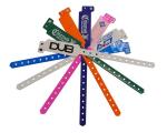 Multi Colored 13.56 Mhz RFID Wristband Disposable Plastic Hospital RFID Bracelet