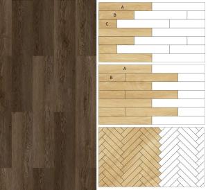 China Wood Texture Indoor Decoration 4mm 5mm 6mm PVC SPC Click Lock Vinyl Graphic Design European Home Office factory