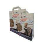 Open Mouth 6L 10L Kraft Paper Packaging Bags Empty Custom Printed