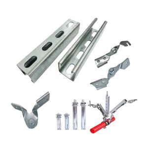 China Hot Dip Galvanized Pipe Seismic Brace Bracket Ultimate Solution For Water Pipe Installation factory