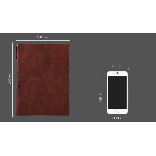 Thread Sewing A5 Custom Logo Diary Planner Notebook for Business Professionals in 2021