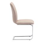 Washable 60cm 44cm High Back Leather Dining Chairs