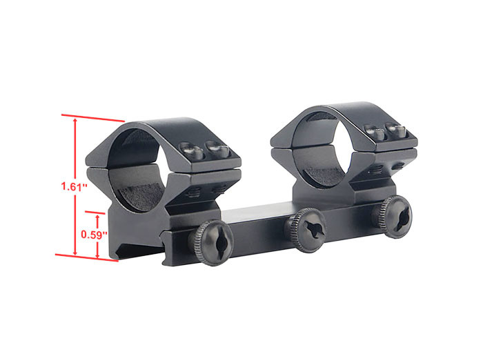 Black Shield Color Weaver Mounts And Rings Quick Release Nut For Instant Attach