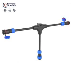 China Male Female Waterproof Wire Connector Three LD20 Aviation T Type 10A Max Current Rating factory