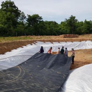 China HDPE Geomembrane Waterproof 0.75mm1.0mm1.5mm 2.0mm Geomembranes for Pond Liner factory