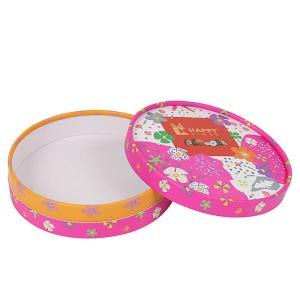 China Grease Resistant Food Paper Gift Box Safe Round Chocolate Boxes With Lid factory