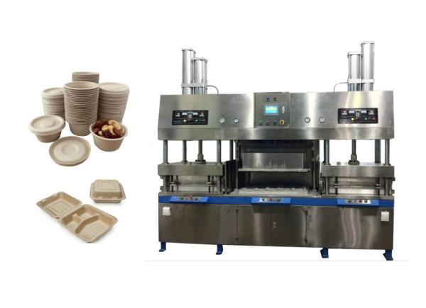 Biodegradable Sugarcane Bagasse Clamshell Lunch Box Machine Virgin Pulp Wood