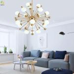 Metals Art Electrophoretic G4 Glass Pendant Light AC85 - 265V