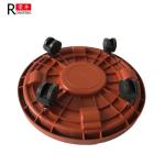 Brown Color Plastic Flower Pots Saucers Plant Pot Water Trays With Wheels