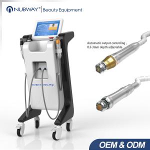 China New arrival two handle pieces RF micro needle wrinkle removal ance removal skin rejuvenation machine factory