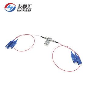 China 2x2B Bypass Mechanical Fiber Optical Switch 1310nm 1550nm Single Mode factory