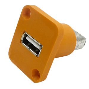 China Female To Female USB 2.0/3.0 Coupler/Adapter With Panel Stop &amp; Screw hole factory